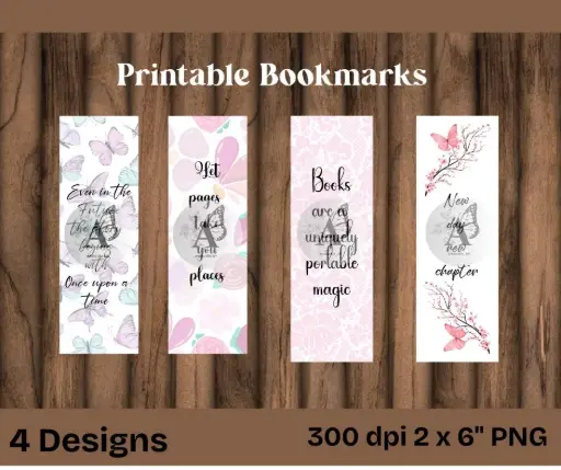 Printable bookmarks